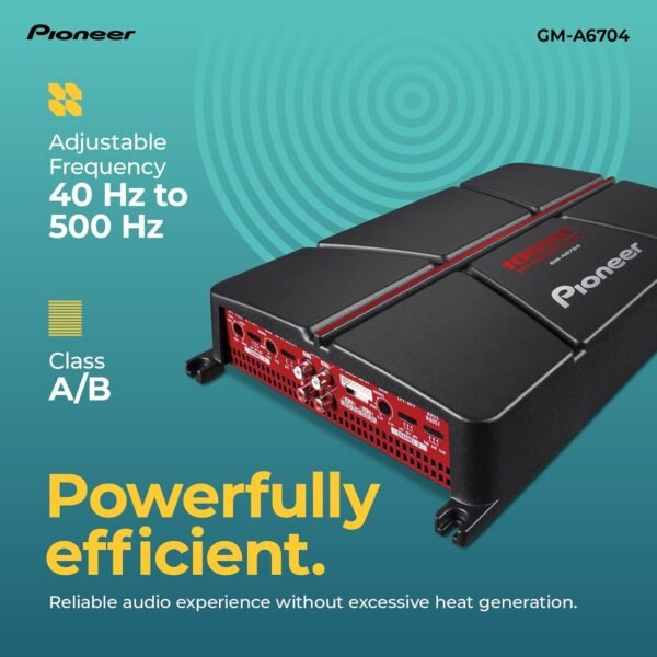Pioneer GM-A6704 Amplifier - Image 5