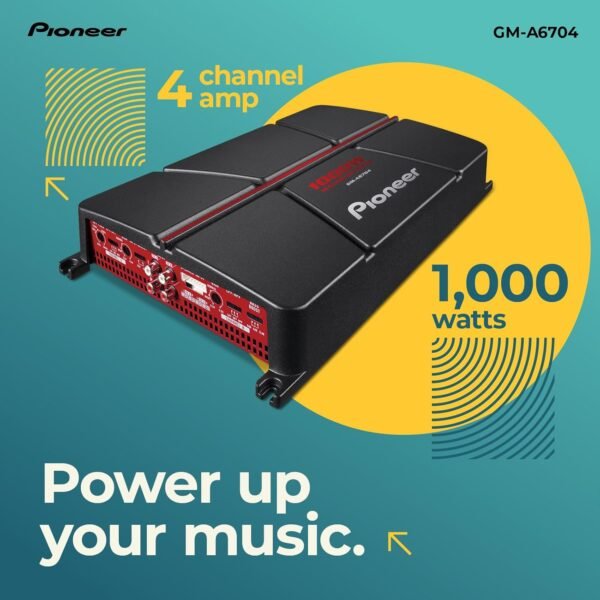 Pioneer GM-A6704 Amplifier - Image 3
