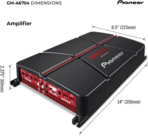 Pioneer GM-A6704 Amplifier - Image 2